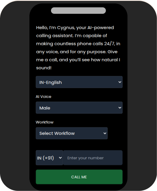 Voice bot on phne
